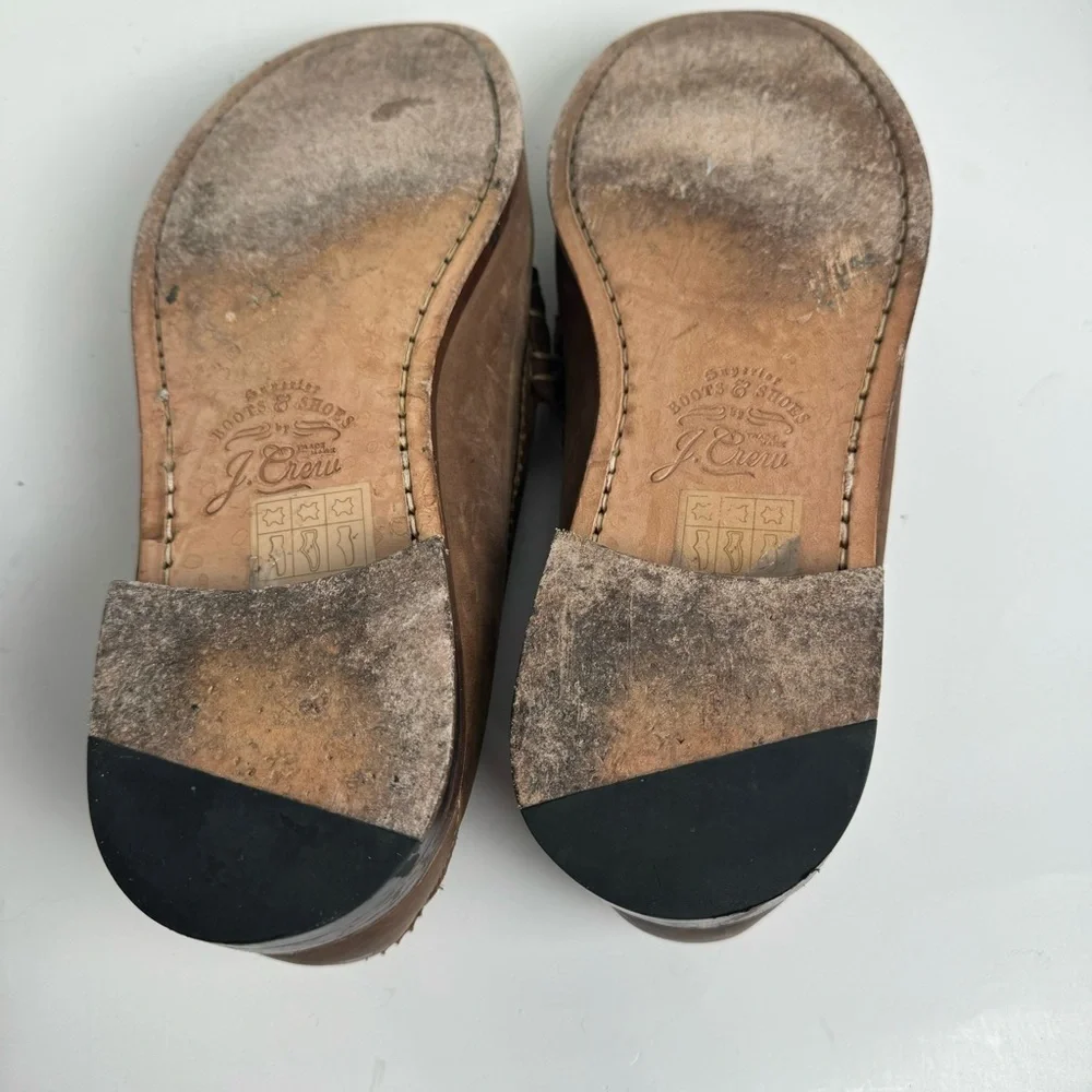 J. Crew Men’s Camden Distressed Leather Penny Loafers